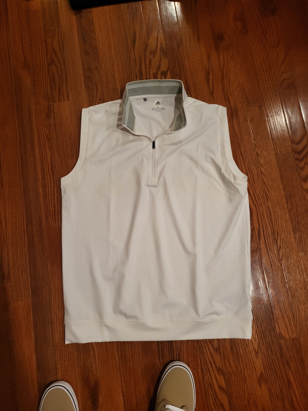 adidas Quarter-Zip Golf Vests (4) - White, Navy, Gray And Black - Lg - Picture 2 of 13